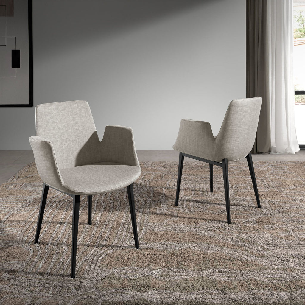 Angel Cerdá Grey fabric chair