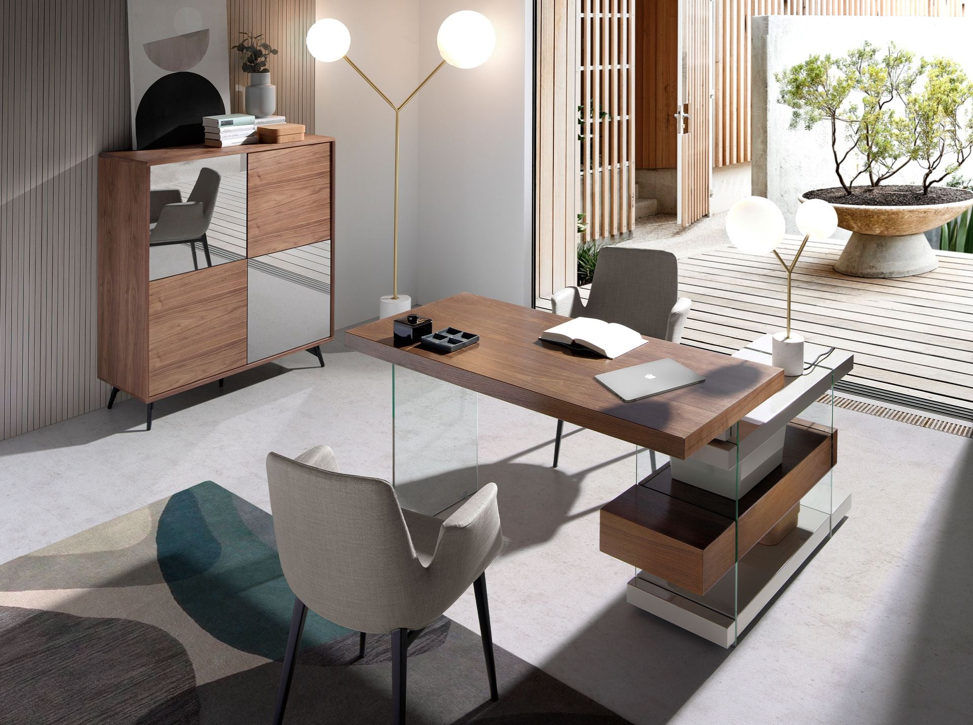 Angel Cerdá Grey fabric chair