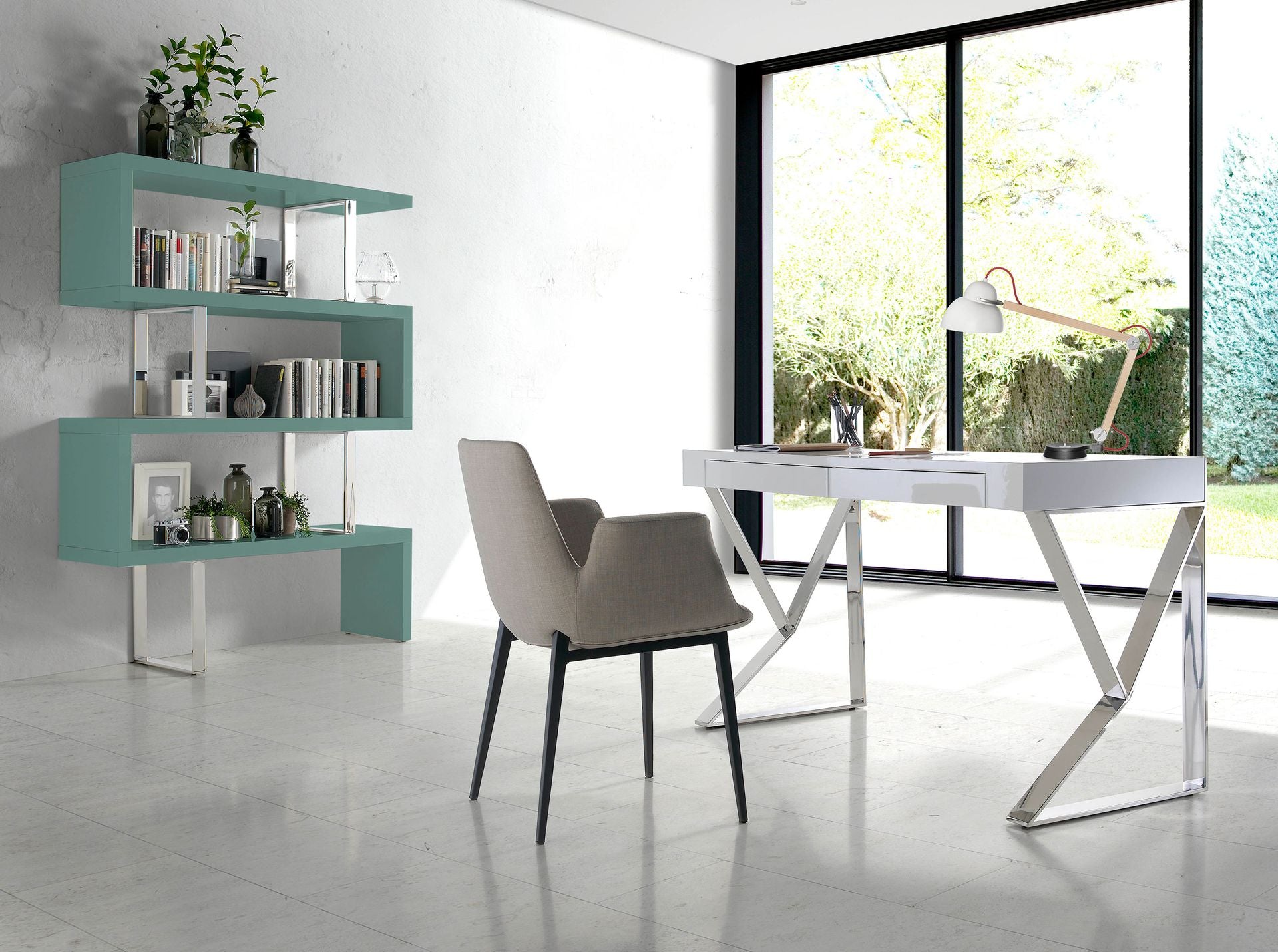 Angel Cerdá Grey fabric chair