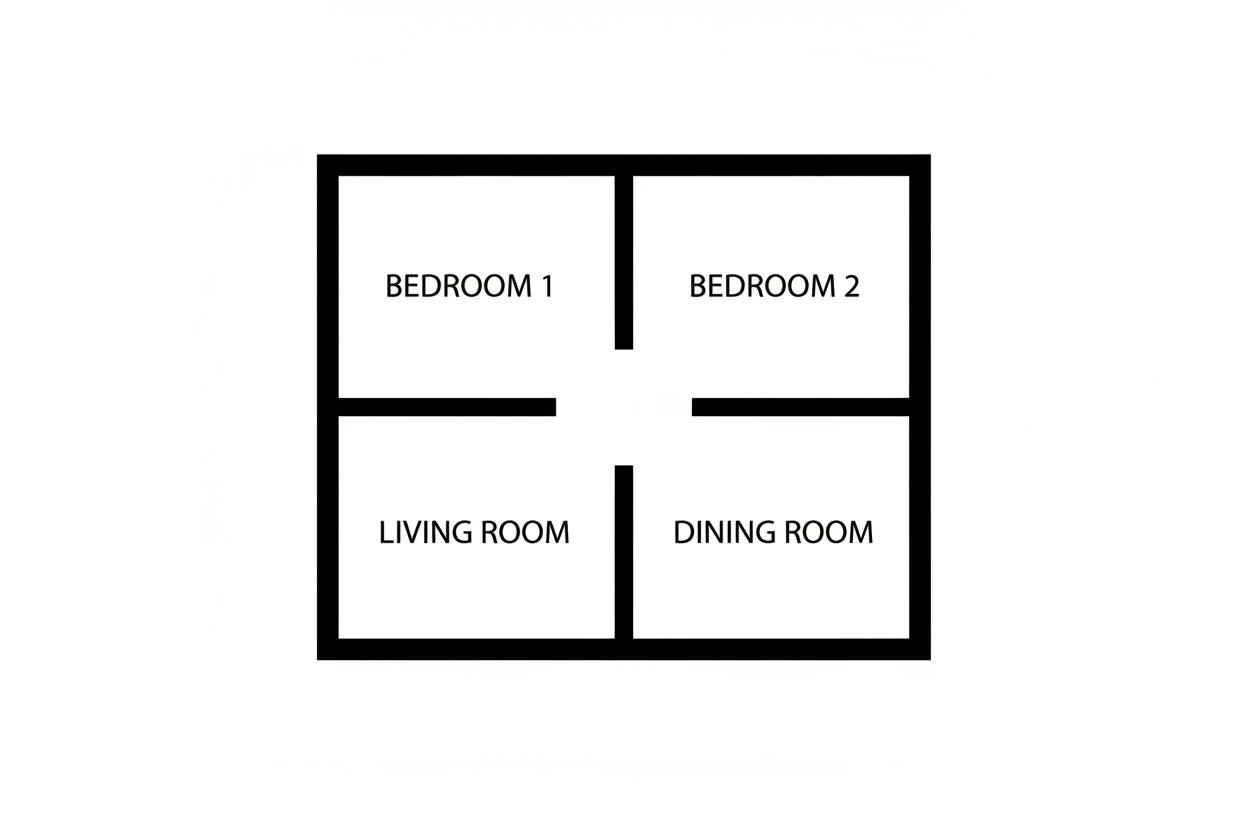 It needs to look more like an icon and a full house plan with not a lot of details 